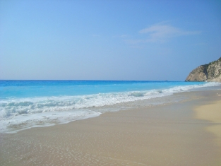 Лефкада, плаж Егремни Бийч